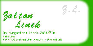 zoltan linek business card